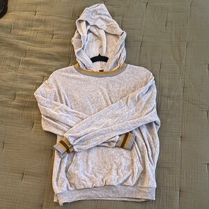 Project Social T grey fuzzy hoodie